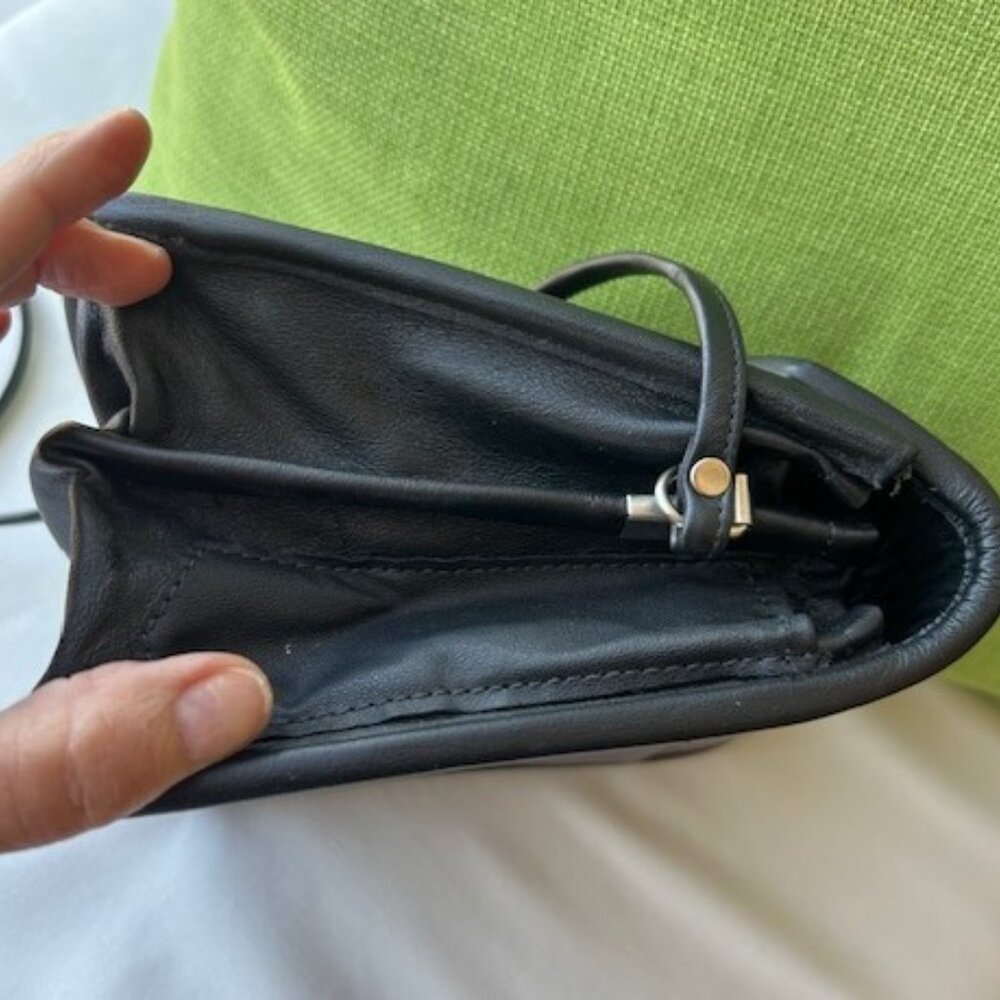 ROCHE LEATHER COMPANY Aubergine Purple Berkeley BAG - Picture 10 of 13